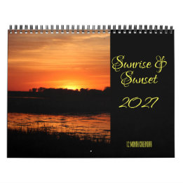 Calendrier mural Lever et coucher du soleil 2027