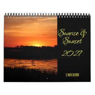 Calendrier mural Lever et coucher du soleil 2027