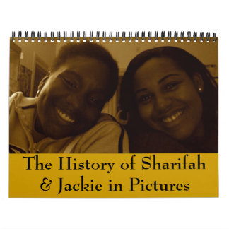 Calendrier Mural L'histoire de Sharifah et de Jackie dans les