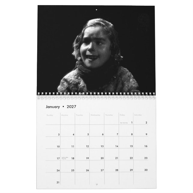 Calendrier Mural L'homme qui rit 1928 #2 (Jan 2027)