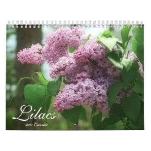 Calendrier Mural Lilas 2014 (12 mois)