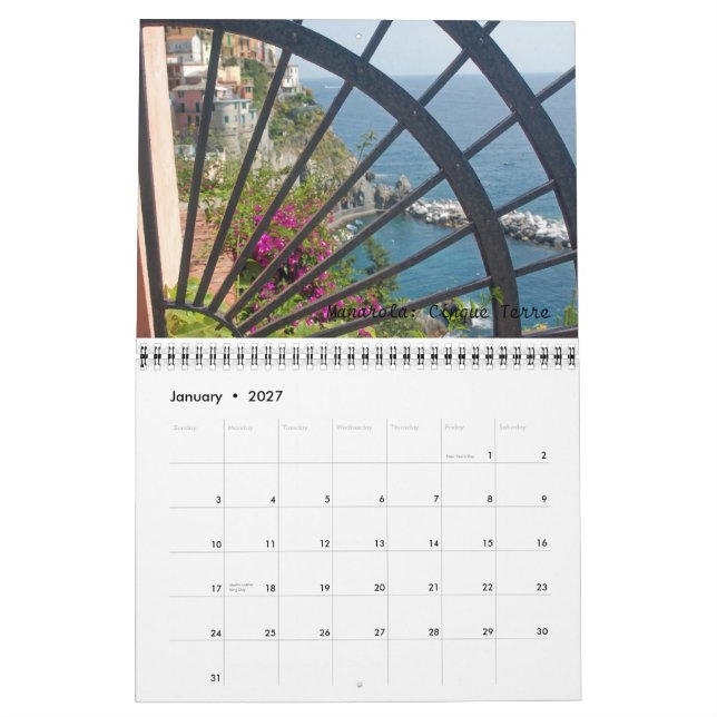 Calendrier Mural L'Italie 2010 (Jan 2027)