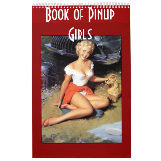 Calendrier Mural Livre de Filles Pin-Up Rétro 14 Images