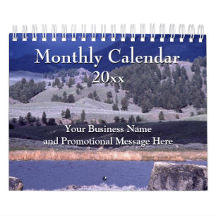 Calendrier Mural Logo d'entreprise promotionnel mensuel Cadeau d'en