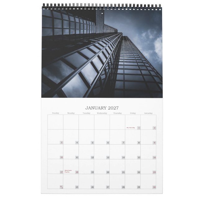 CALENDRIER MURAL M A N - M A D E (Jan 2027)