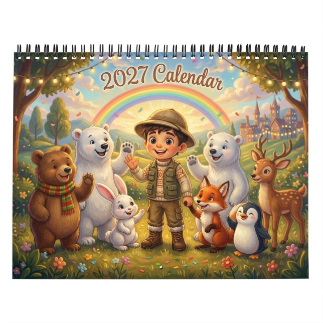 Calendrier mural Magical Alphaland 2027 | Décorati (Protection)