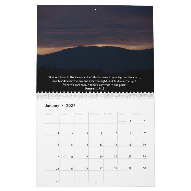 Calendrier Mural Majesty-2011 (Jan 2027)