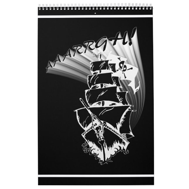 Calendrier Mural MAL ! Ce sera un bateau pirate ! (Protection)