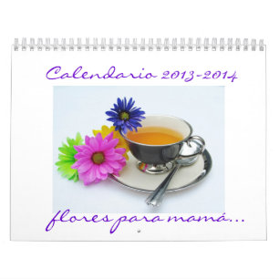 Calendrier Mural Maman 2013-2014 de Calendario Flores Para