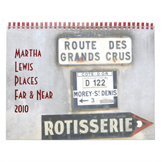 Calendrier Mural Martha Lewis : Lieux Far & Near 2010