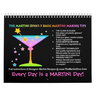 CALENDRIER MURAL MARTINI RECEPES CALENDAR 1