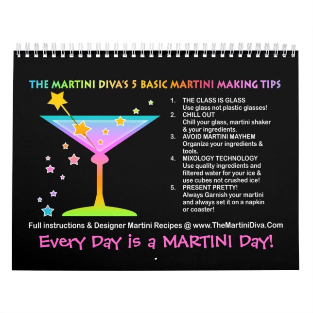 CALENDRIER MURAL MARTINI RECEPES CALENDAR 1 (Protection)