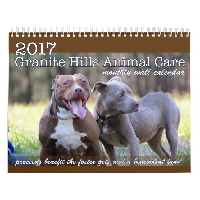 Calendrier mural mensuel de 2017 GHAC (Protection)