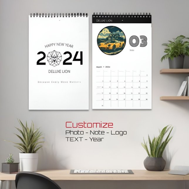 Calendrier mural minimaliste élégant pour entrepri (Créateur téléchargé)