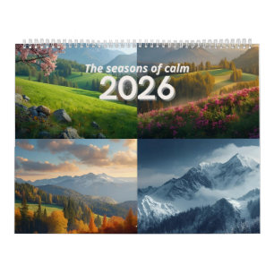 Calendrier mural Modern Minimalist Nature 2026