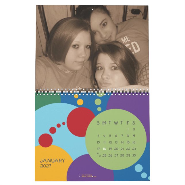 CALENDRIER MURAL MOI ET MES AMIS (Jan 2027)