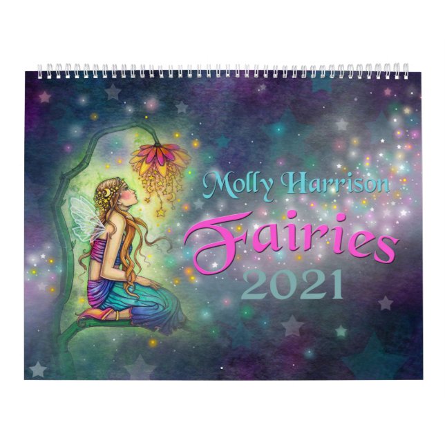 Calendrier mural Molly Harrison Fairies 2021 (Protection)