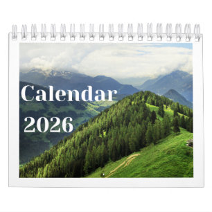 Calendrier Mural Montagnes Brumeuses 2026 Nature