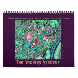 Calendrier Mural Moteur Vicious Motorcycle 2014