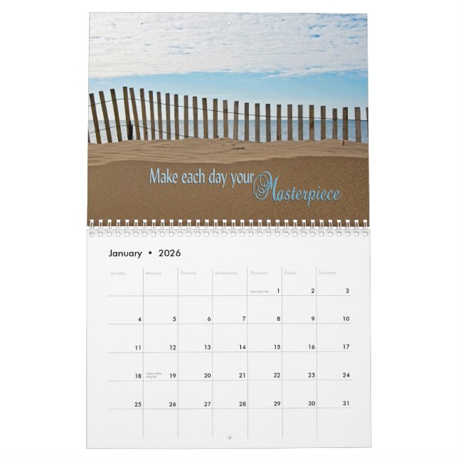 Calendrier Mural Mots Pour Vivre Par (Jan 2026)