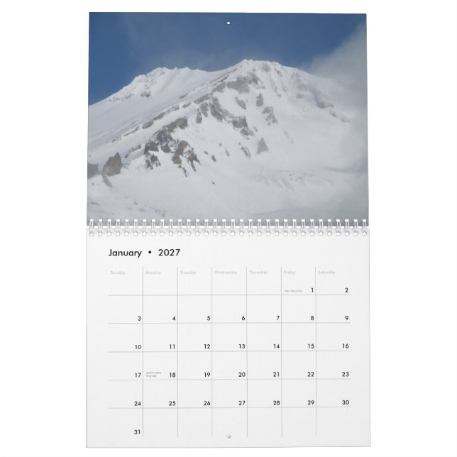 Calendrier Mural Mt. Shasta 2011Calendar (Jan 2027)