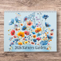 Calendrier mural Nature’s Garden 2026