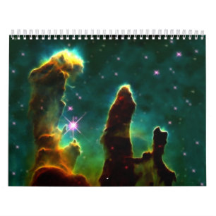 Calendrier Mural Nébuleuse de M16 Eagle ou piliers de création