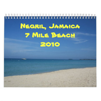 Calendrier Mural Negril, Jamaïque plage 2010 de 7 milles