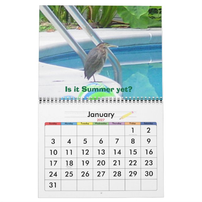 Calendrier Mural Noël Calender 2007 (Jan 2027)