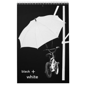 Calendrier Mural noir + blanc