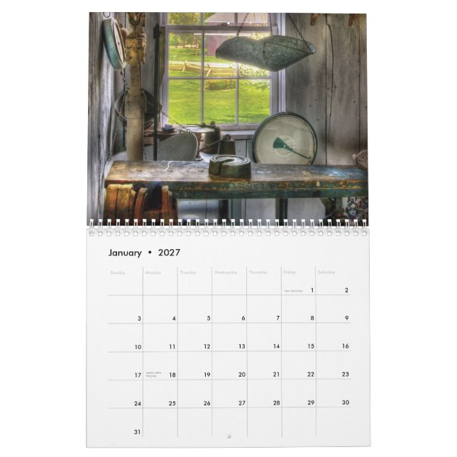 Calendrier Mural Nostalgie I - Antiquités (Jan 2027)