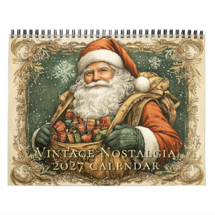 Calendrier mural Nostalgie Vintage 2026