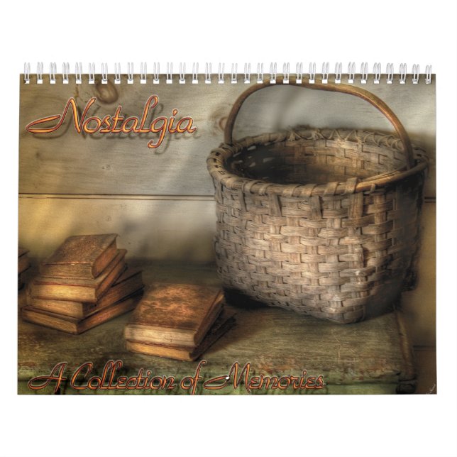 Calendrier Mural Nostalgique II - Une collection de souvenirs (Protection)