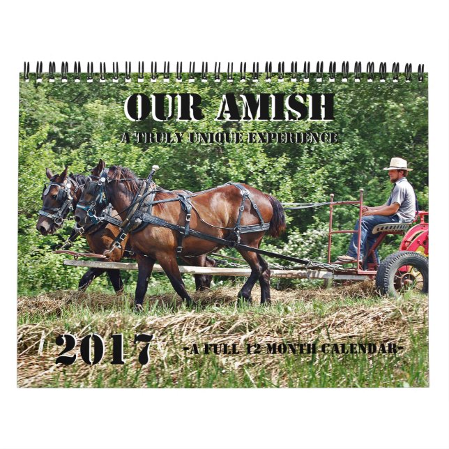 Calendrier Mural Notre Amish (Protection)