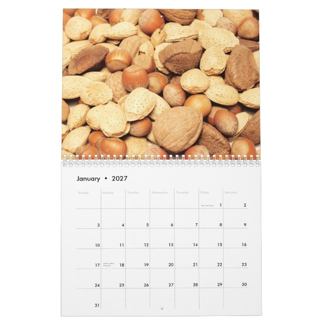 Calendrier Mural Nourriture 20XX (Jan 2027)