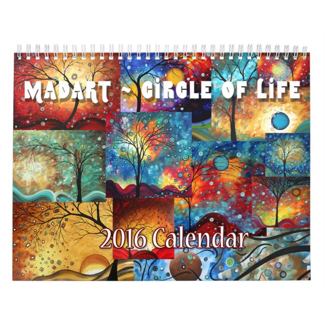 Calendrier Mural NOUVEAU MADART coloré 2016 Circle of Life Calendar (Protection)