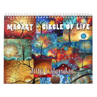 Calendrier Mural NOUVEAU MADART coloré 2016 Circle of Life Calendar