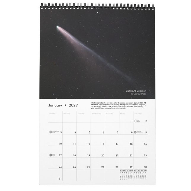 Calendrier mural officiel des membres de la FWAS 2 (Jan 2027)