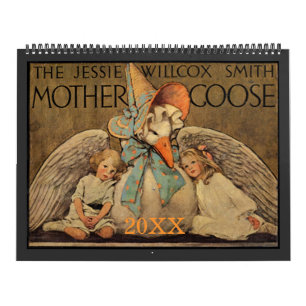 Calendrier Mural Oie de mère de Jessie Willcox Smith