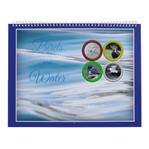 Calendrier Mural Oiseaux et eau (grands)