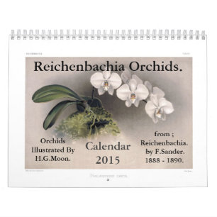 Calendrier Mural Orchidées 2015 de Reichenbachia
