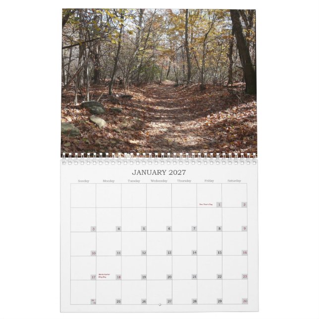 Calendrier Mural Parc national de Shenandoah (Jan 2027)