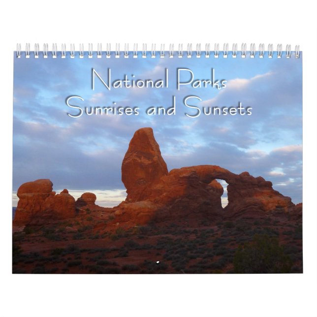 Calendrier Mural Parcs nationaux Sunrise et Sunsets (Protection)