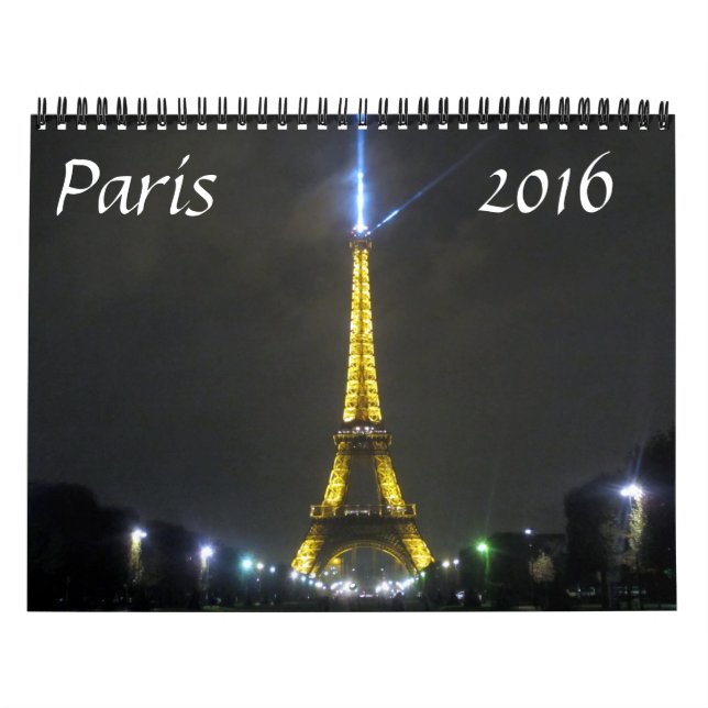 Calendrier Mural Paris 2016 (Protection)