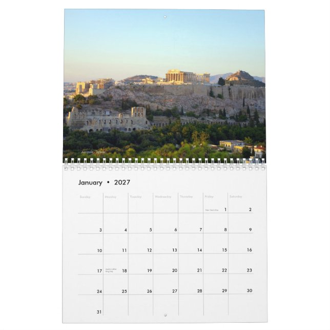 Calendrier Mural Paysages de Grèce (Jan 2027)