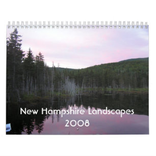 Calendrier Mural Paysages du New Hampshire 2024
