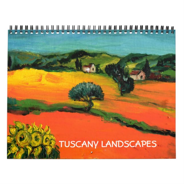 CALENDRIER MURAL PAYSAGES TOSCANES COLLECTION D'ART FIN 2017 (Protection)