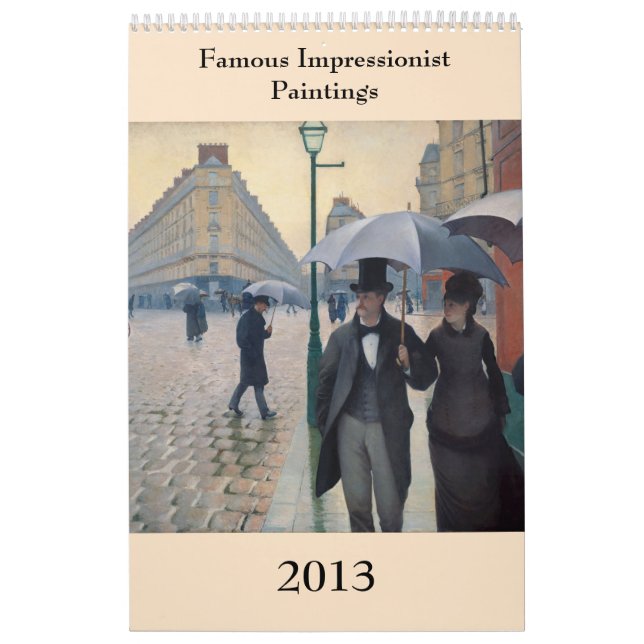Calendrier Mural Peinture impressionniste célèbre ~ Changements à 2 (Protection)