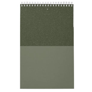 Calendrier mural personnalisé Moss Green Duo-Tone