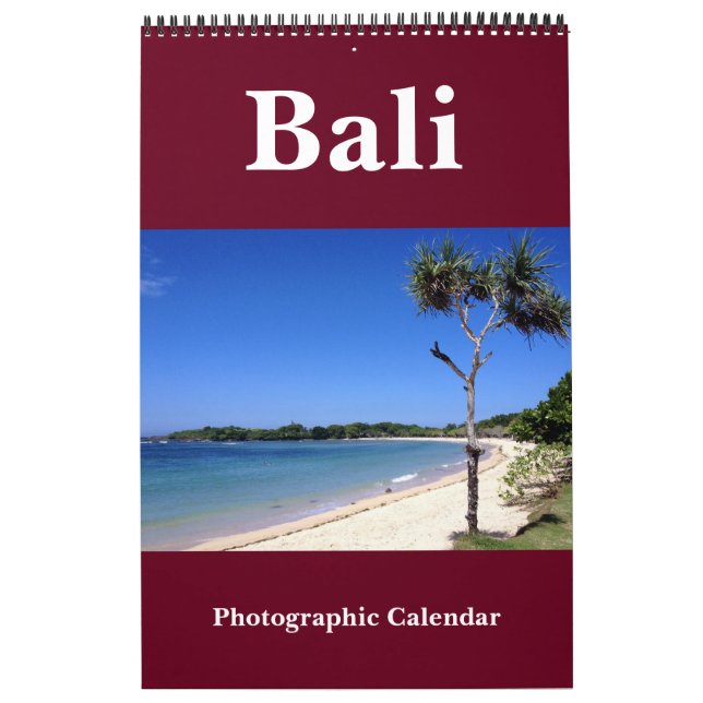 Calendrier Mural photographie bali (Protection)